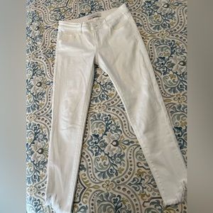Kancan Signature white cropped denim